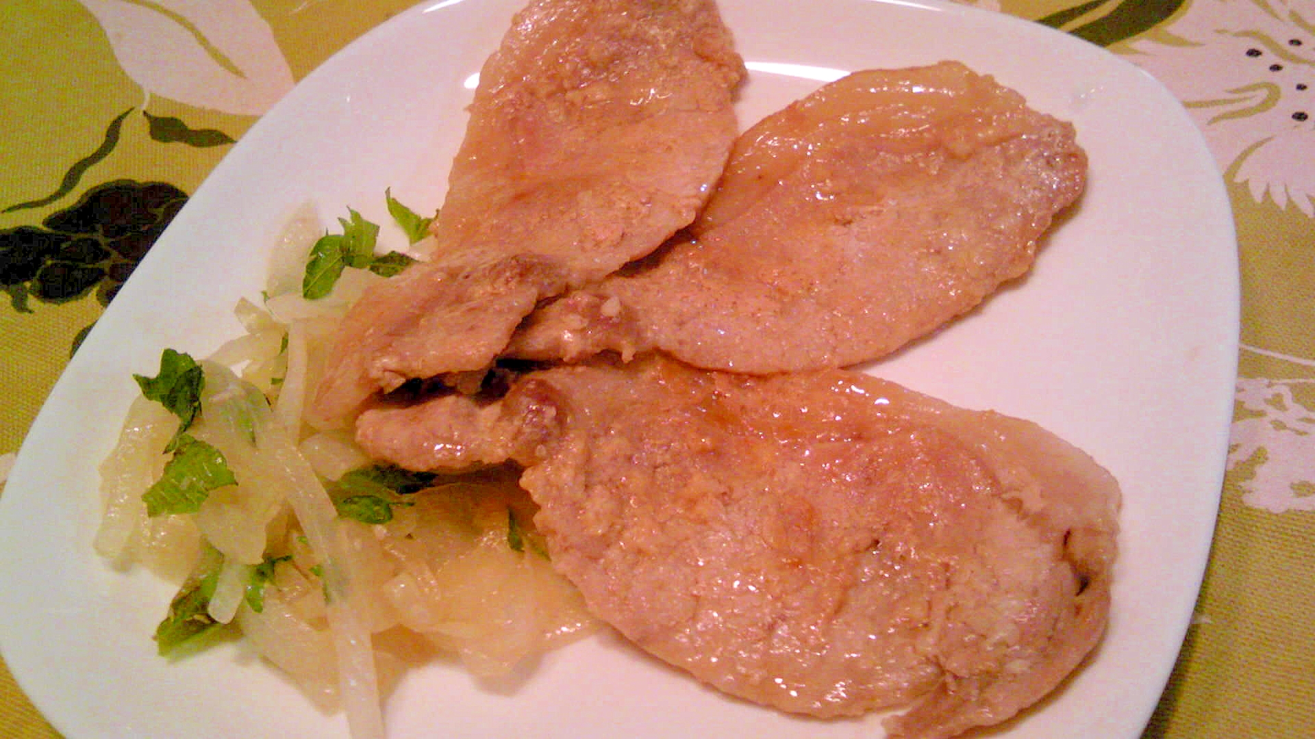 豚ロースの塩麹・生姜焼き