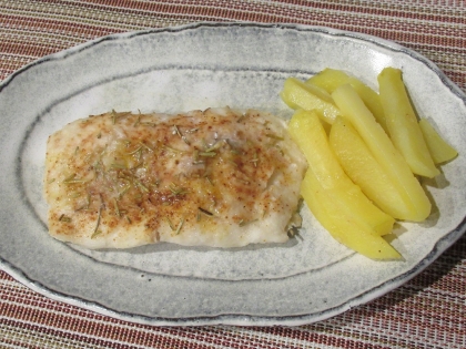 白身魚とジャガイモのオーブン焼き