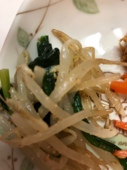 もやしとほうれん草のだし胡麻和え☆
