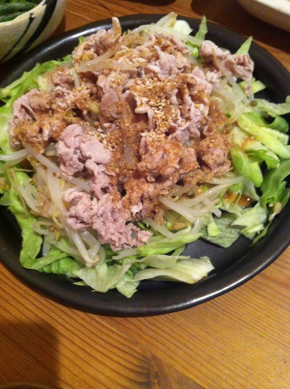 豚しゃぶサラダ 胡麻酢醤油で