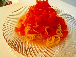 完熟トマトで冷やし中華