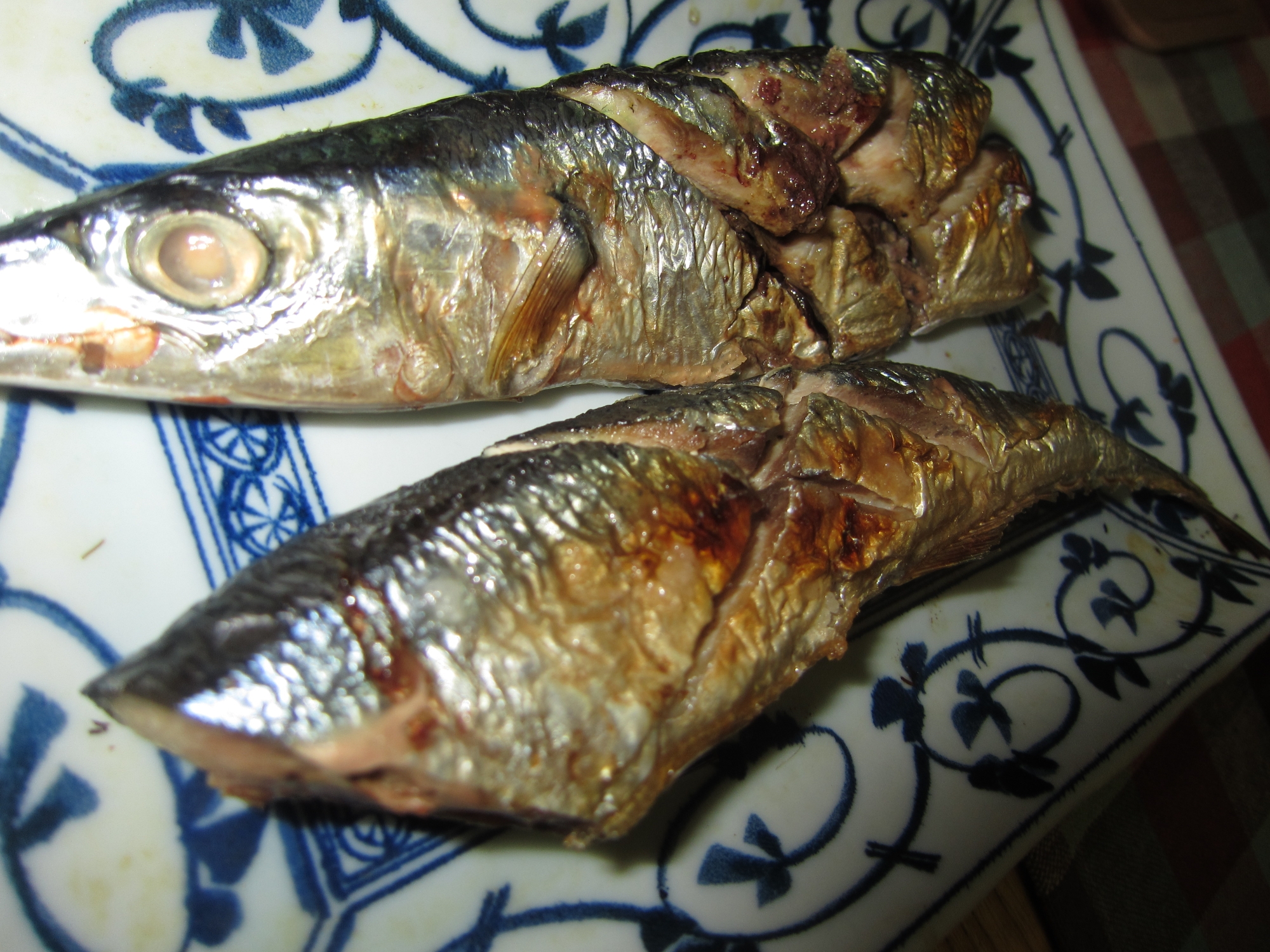 秋刀魚味醂醤油グリル焼き