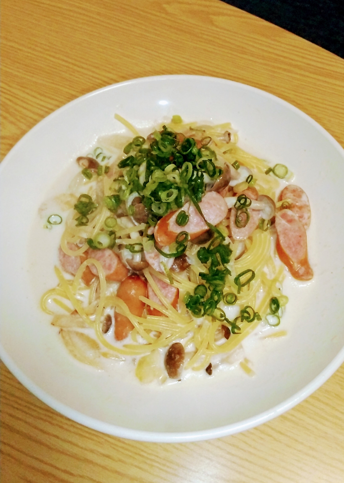 簡単でお手軽に！きのこのクリームパスタ