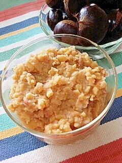 ゆで栗で ざっくりマロンペースト レシピ 作り方 By Nyan260 楽天レシピ