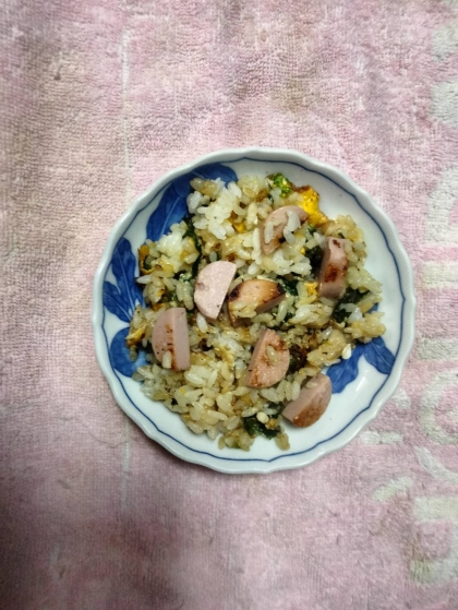 おやつカルパスとレタスの卵チャーハン