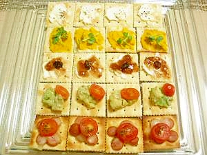 彩りクラッカーでクリスマス レシピ 作り方 By みえ4937 楽天レシピ 彩りクラッカーでクリスマス レシピ 作り方 By みえ4937 楽天レシピ