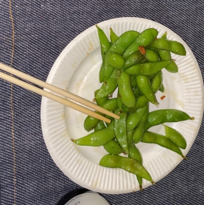 冷凍枝豆で！枝豆ペペロンチーノ風