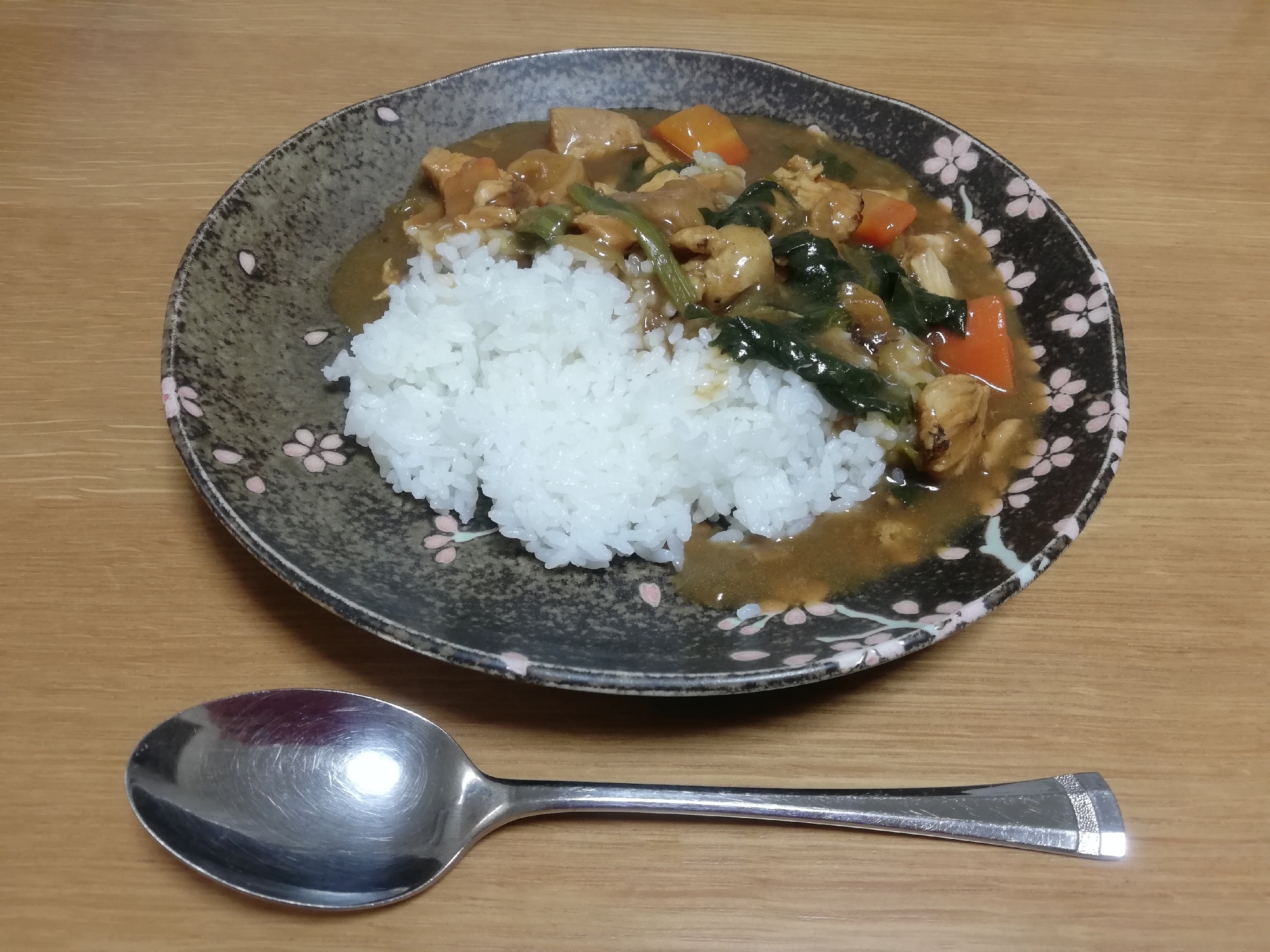 簡単圧力鍋で柿カレー