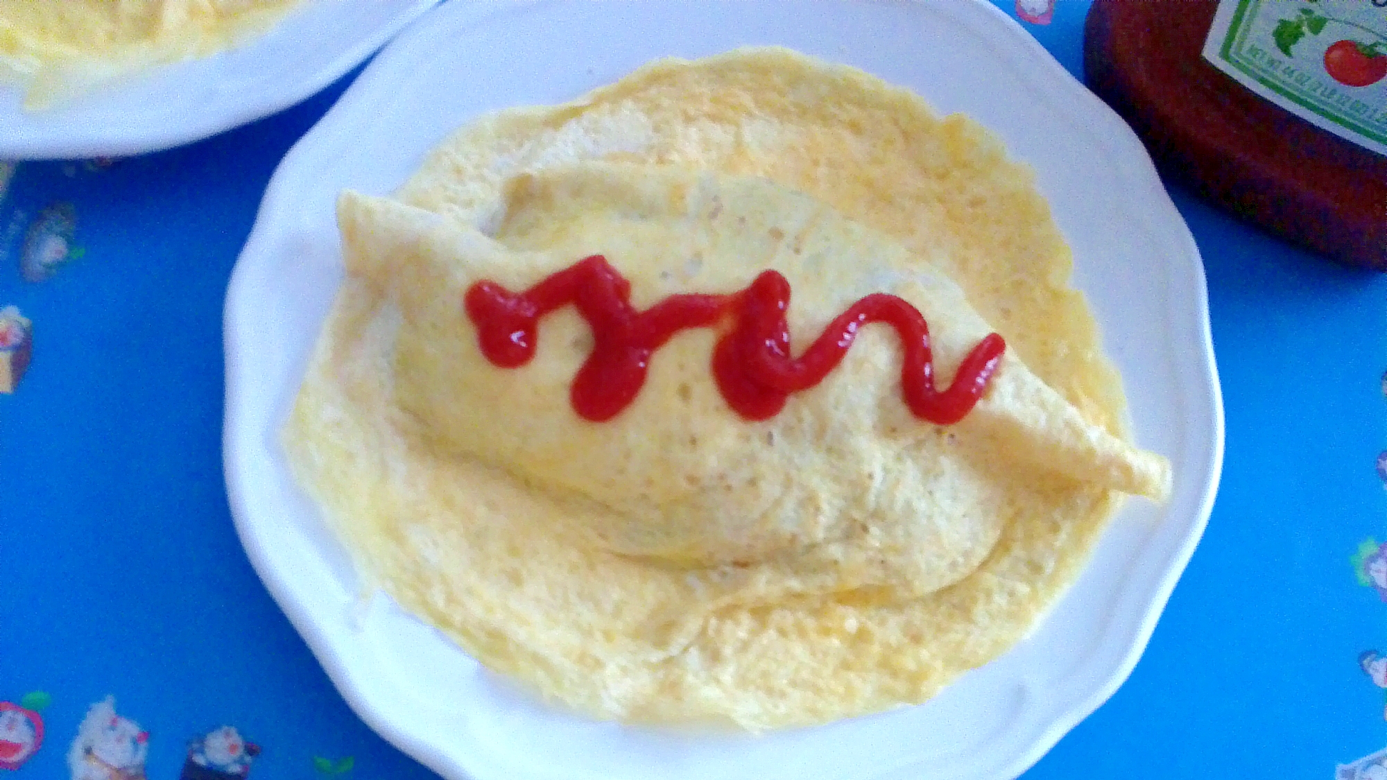 炊き込みご飯で簡単変身オムライス