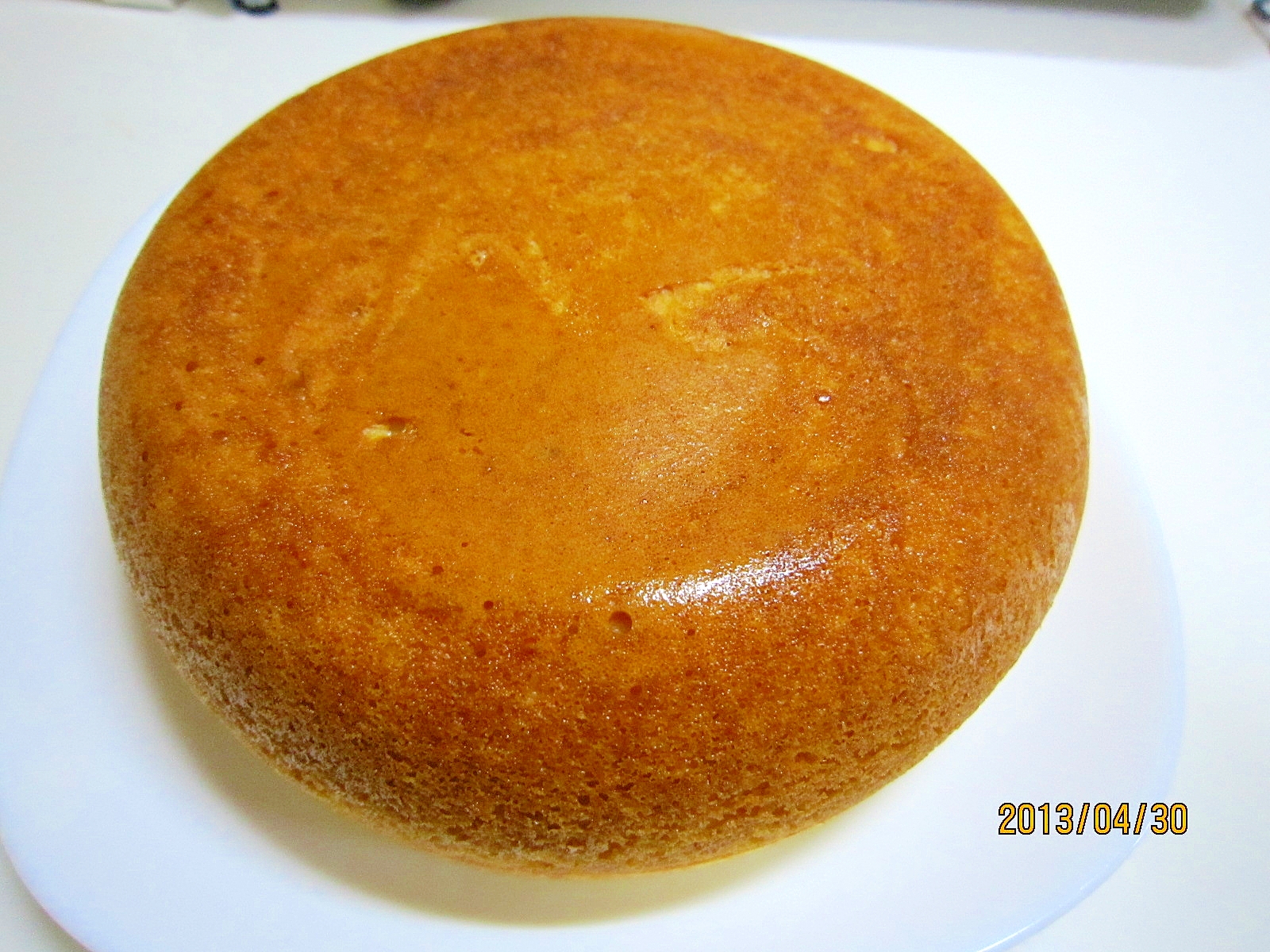 HKM使用　炊飯器でチーズ・イン・ケーキ