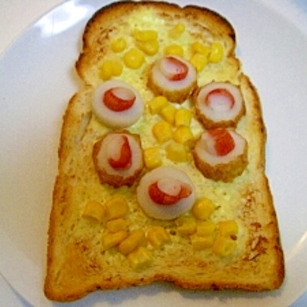 竹輪とかにかまで お花のトースト レシピ 作り方 By ぷ みぃまま 楽天レシピ 竹輪とかにかまで お花のトースト レシピ 作り方 By ぷ みぃまま 楽天レシピ