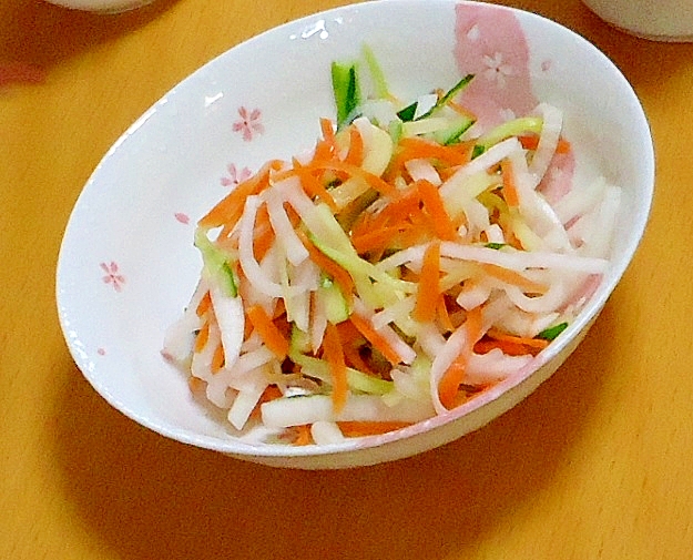 三色野菜の甘酢和え