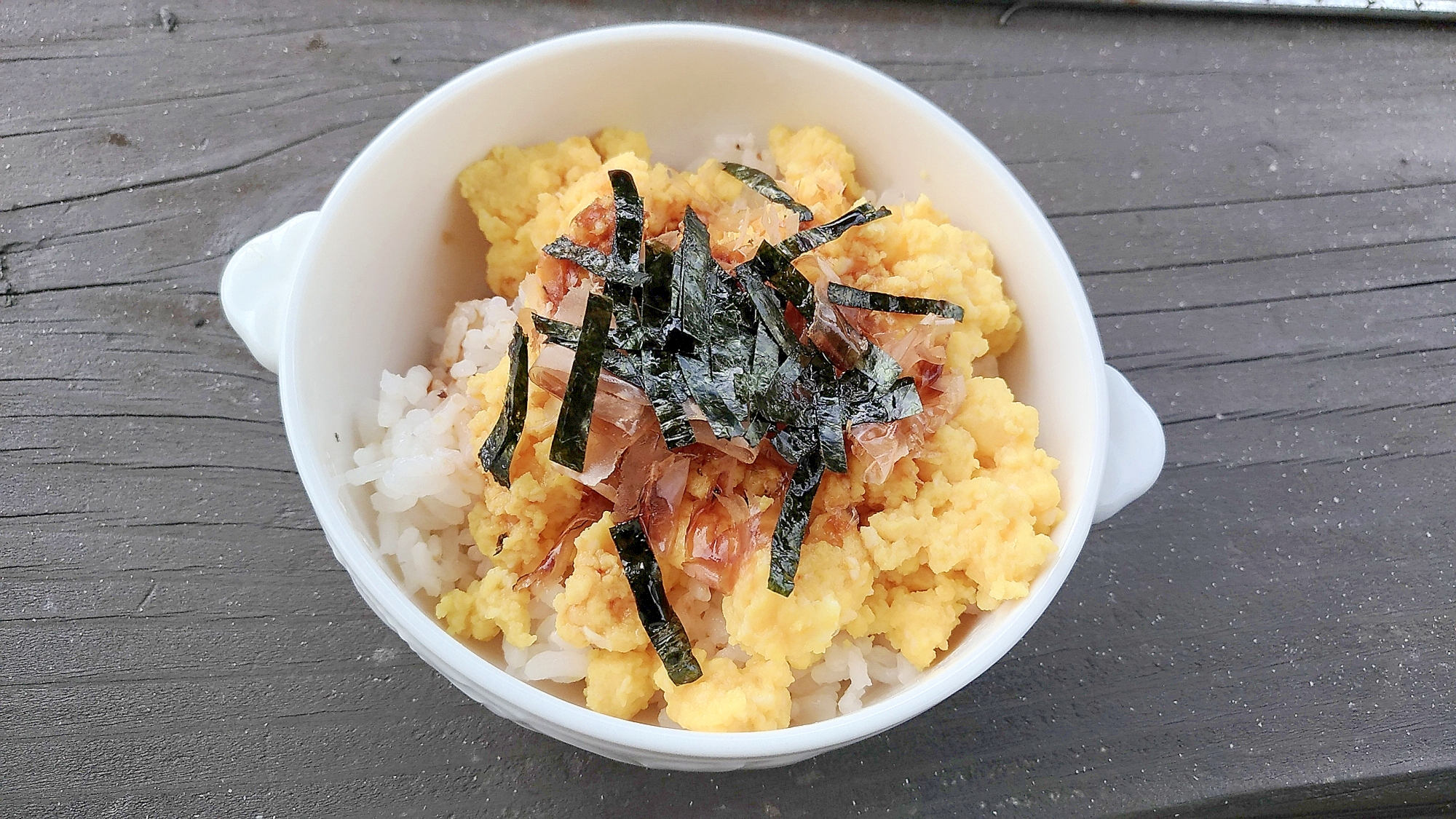 レンジでふわっふわ☆甘酒入り♪炒り卵丼