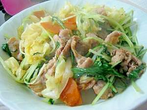 水菜とキャベツの豚オイスターソース炒め レシピ 作り方 By ジュピ19 楽天レシピ