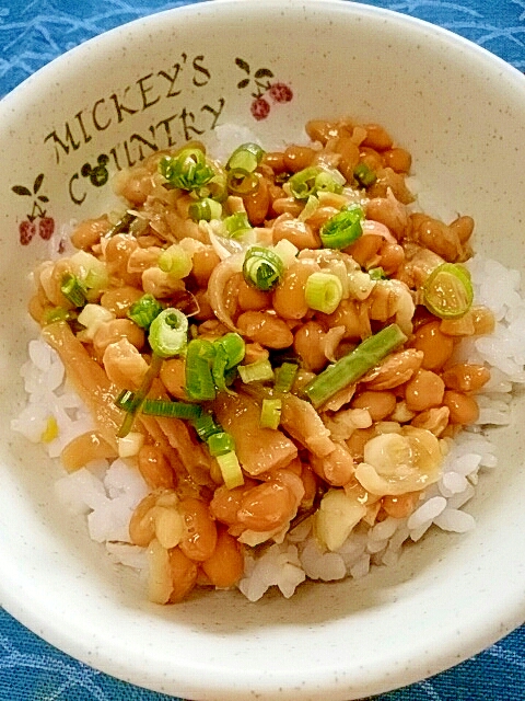 納豆の食べ方-香味山菜♪