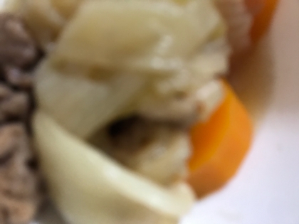 大根、人参、牛蒡の牛肉めんつゆ煮