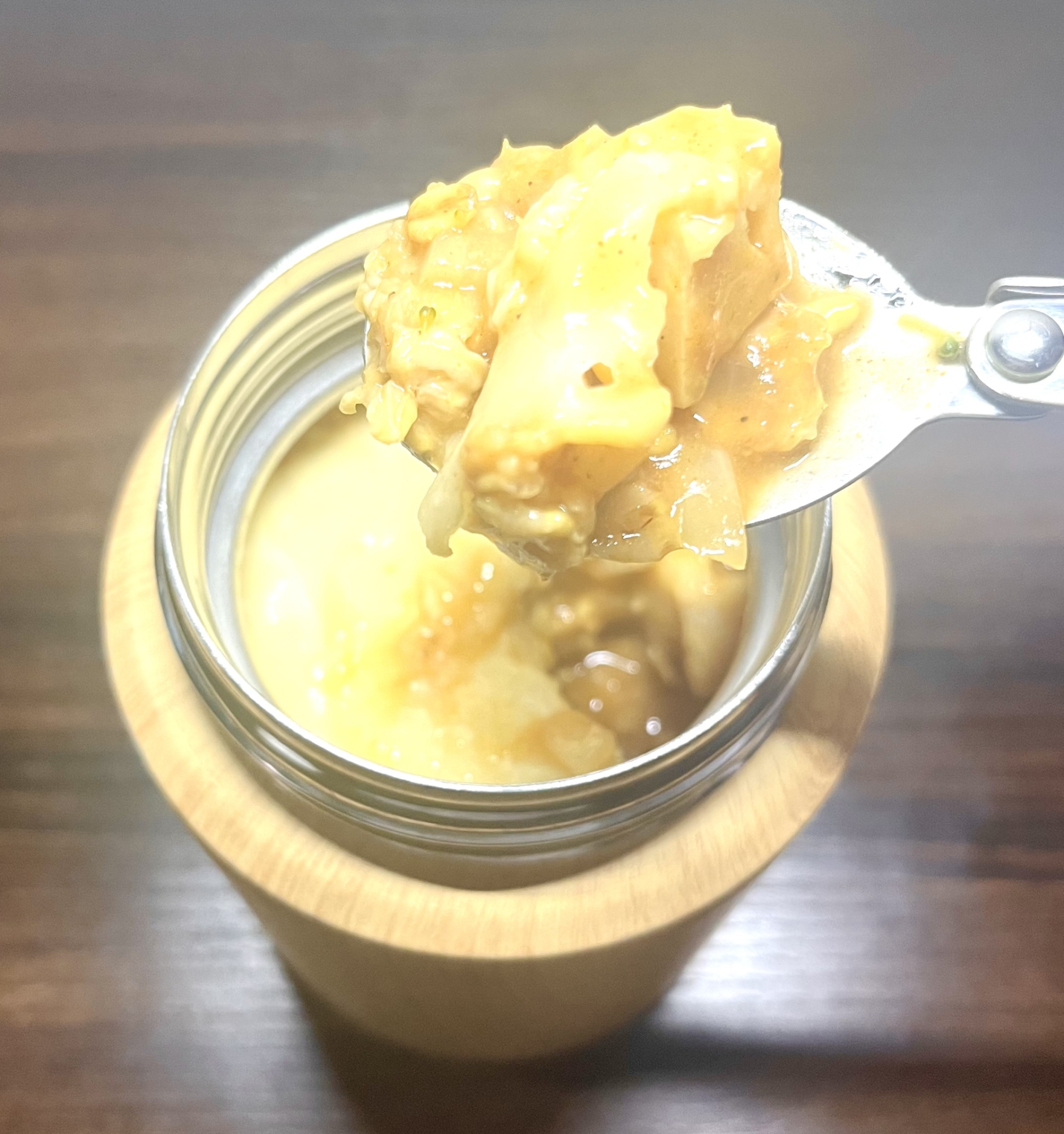 【簡単レンジのみ】スープジャーでオートミールカレー