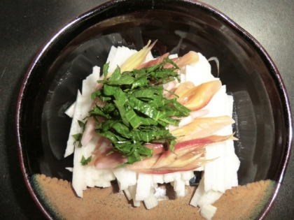 長芋とミョウガの甘酢和え（全工程写真あり）