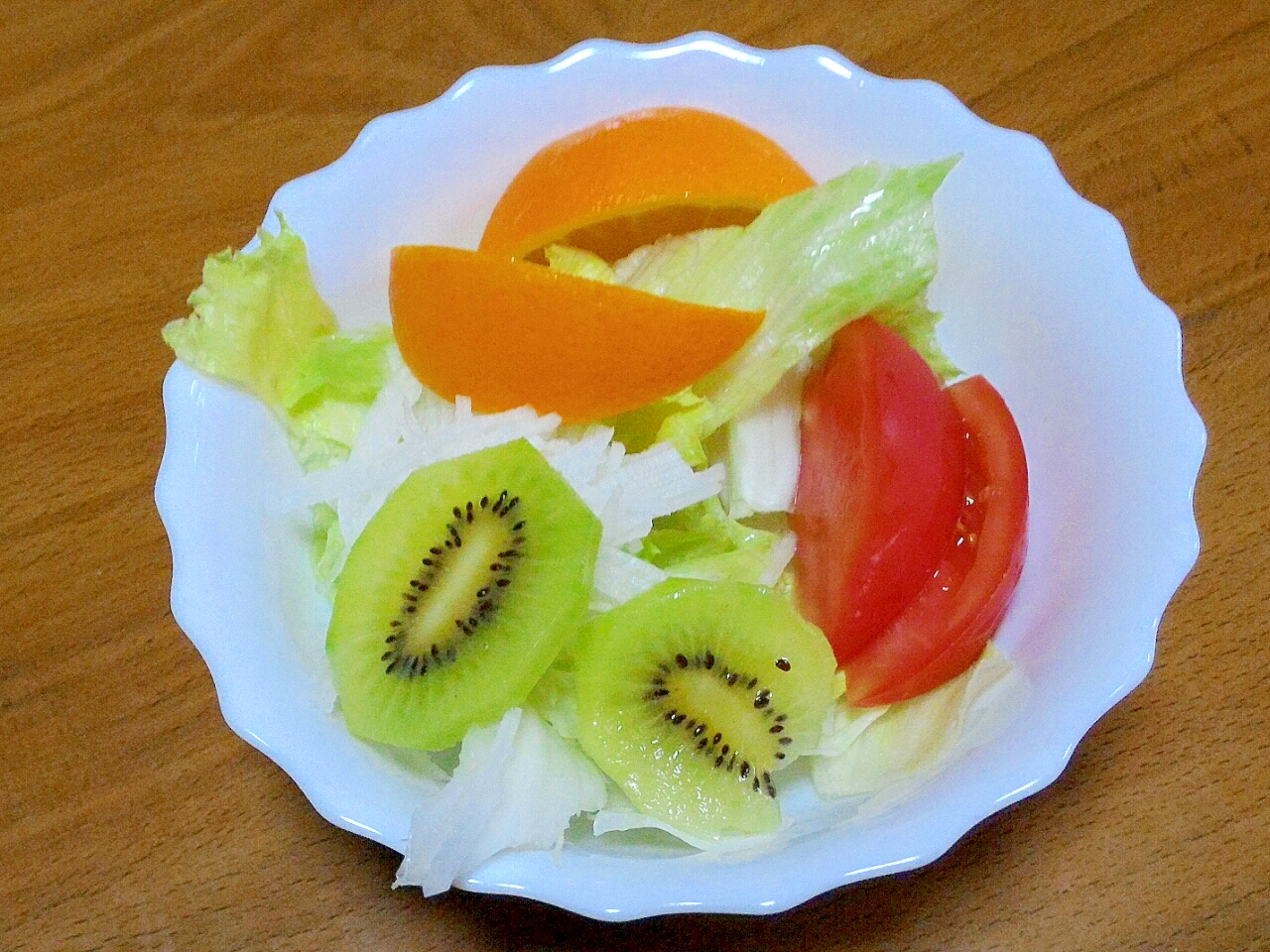 ★簡単・節約★野菜と果物のさわやかサラダ