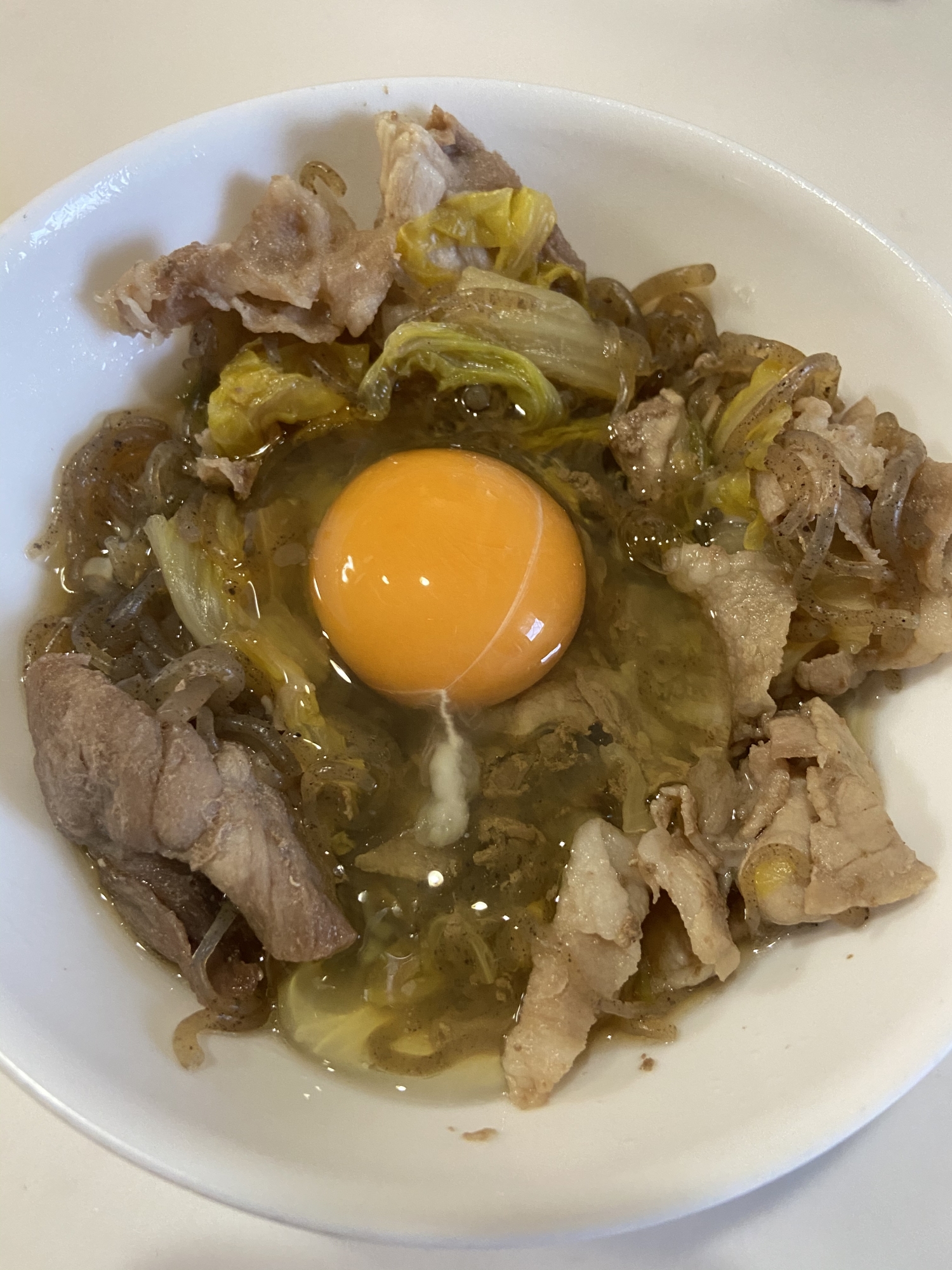 白菜と豚肉のすき煮