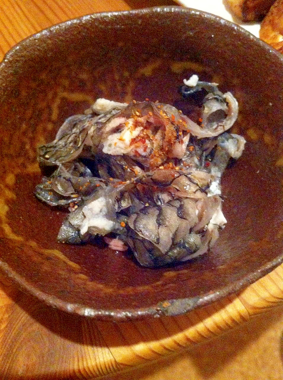 チヌ鯛の皮ポン酢