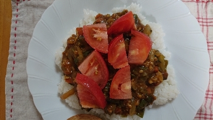 トマトでさっぱり キーマカレー