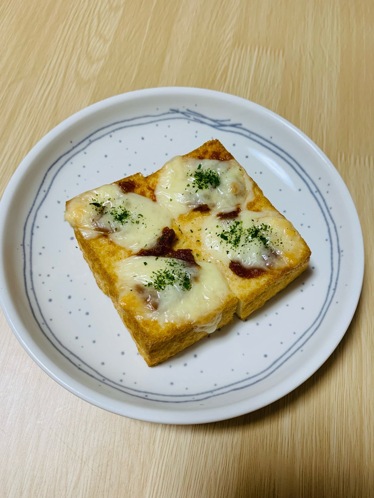 厚揚げ♡みそチーズ焼き