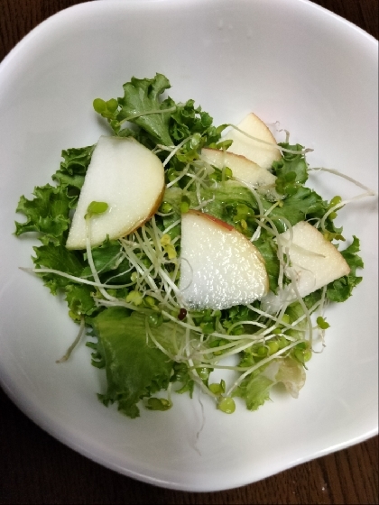 おはようございます。朝食に。りんごのせて爽やか(๑´ڡ`๑)美味しくできました。レシピ有難うございました。