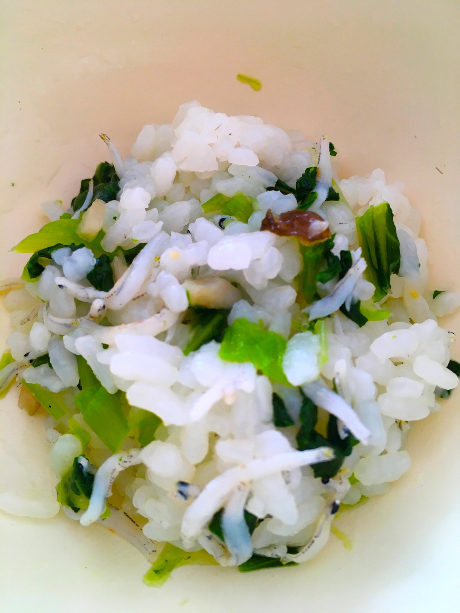 離乳食完了期 しらすと小松菜の混ぜご飯 レシピ 作り方 By りし 楽天レシピ 離乳食完了期 しらすと小松菜の混ぜご飯 レシピ 作り方 By りし 楽天レシピ