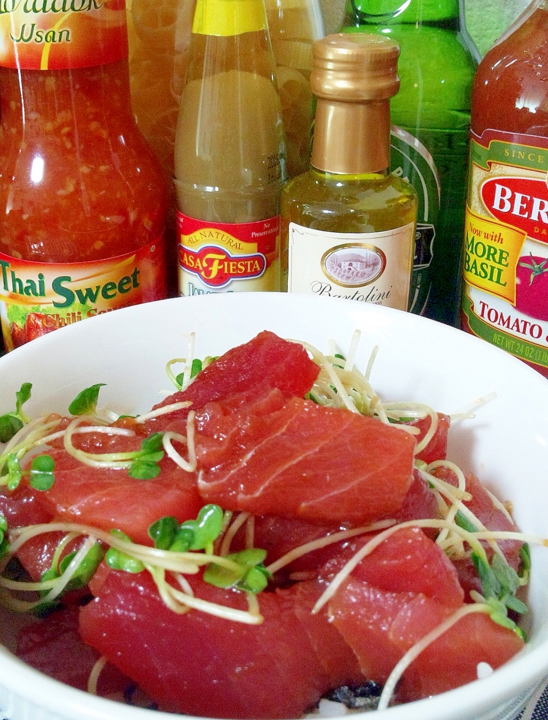 めばちまぐろとカイワレのどんぶり 塩昆布の旨味 レシピ 作り方 By ゆうsaien 楽天レシピ めばちまぐろとカイワレのどんぶり 塩昆布の旨味 レシピ 作り方 By ゆうsaien 楽天レシピ