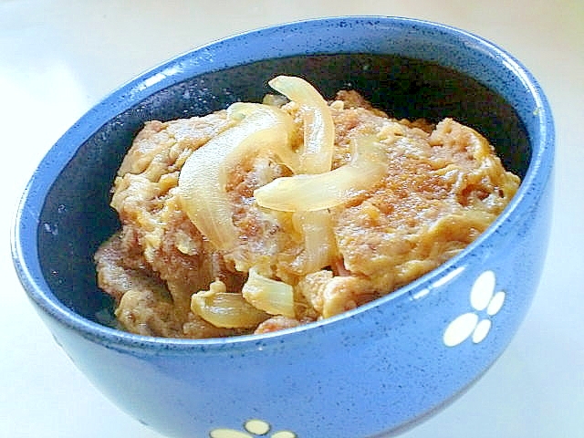 残りモノでサッと作る ハムカツ豚カツ丼