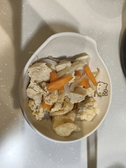 人参＆玉葱de優しい味の炒り豆腐