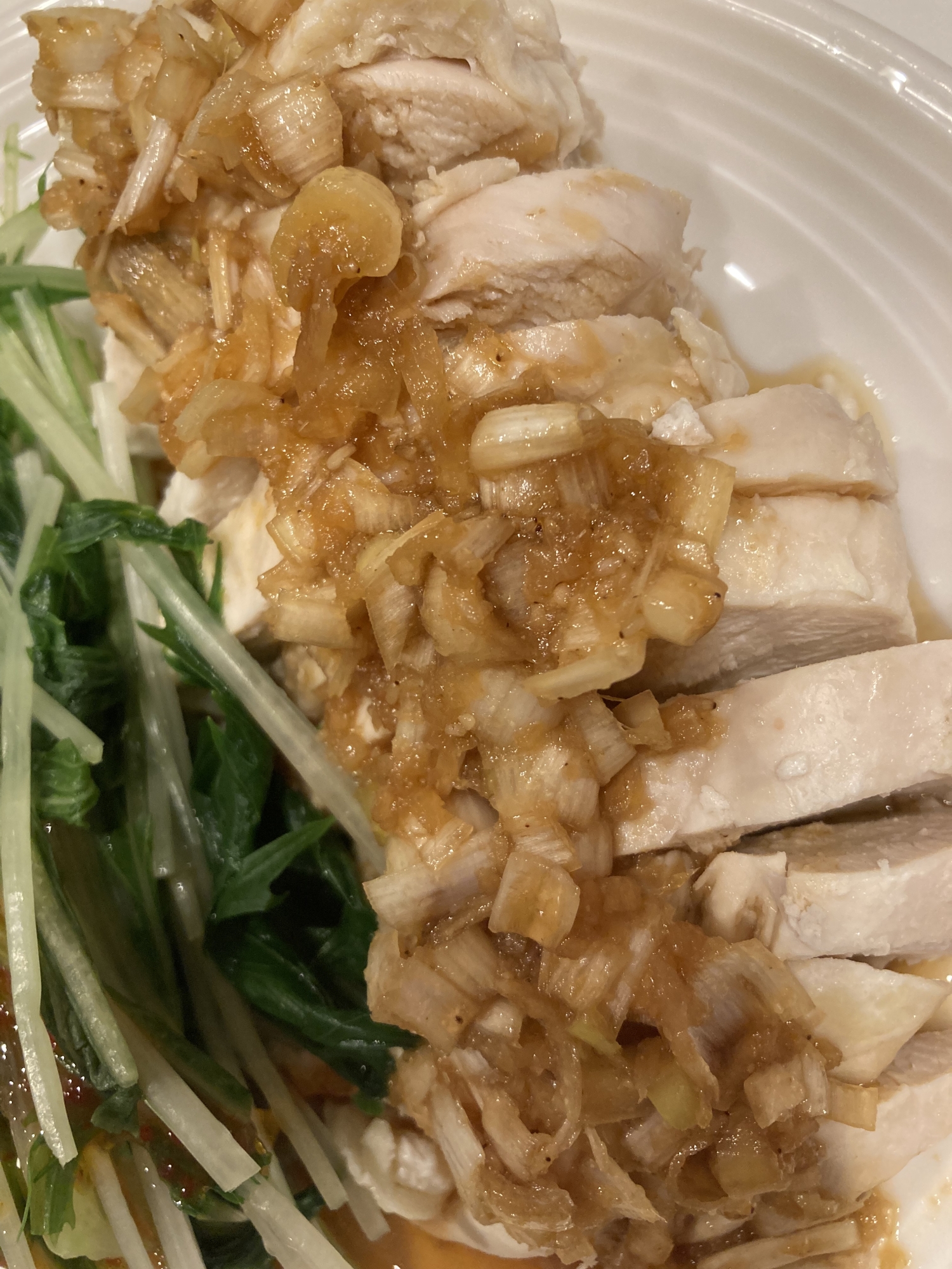 鶏肉　ネギダレ