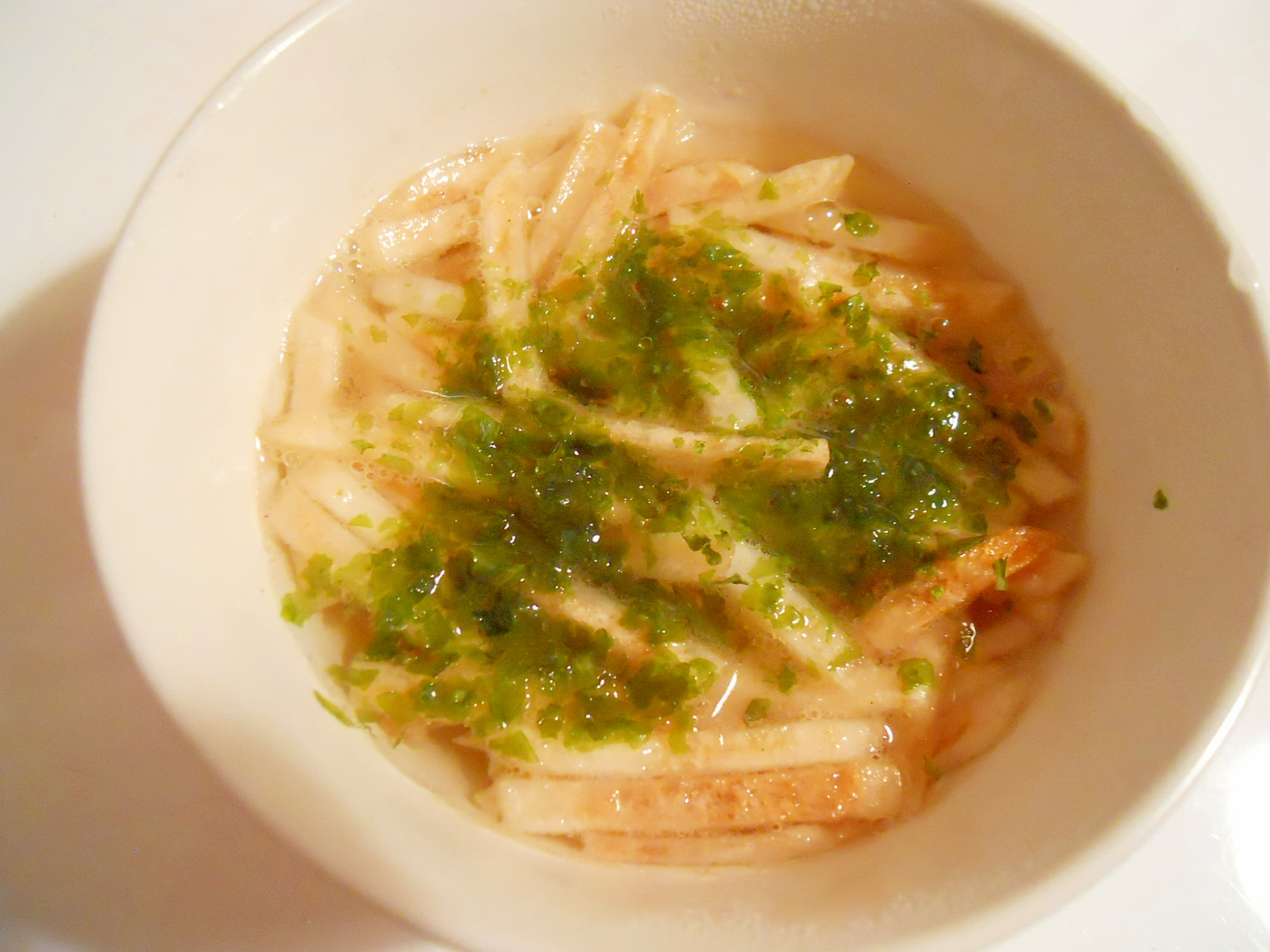 小腹対策に☆すっぱムーチョで即席ラーメン風♪