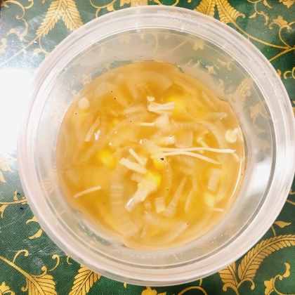 豆腐、えのきの中華スープ