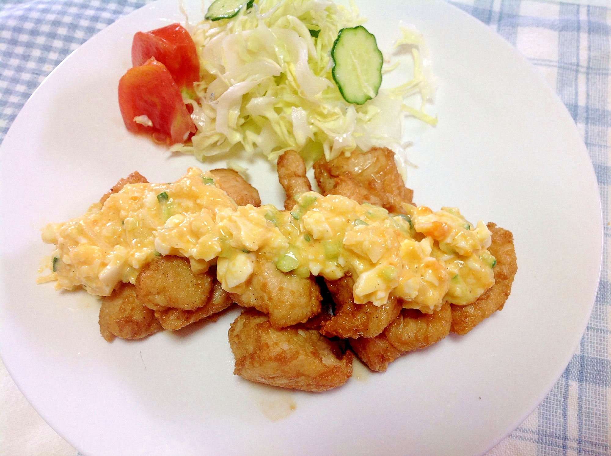 ノンフライヤーで 我が家のチキン南蛮 レシピ 作り方 By Simakis 楽天レシピ