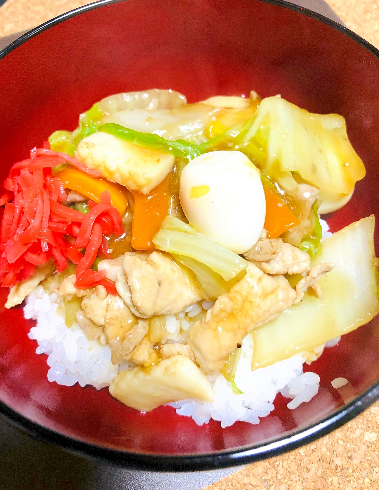 白菜の切り方がポイント！中華丼