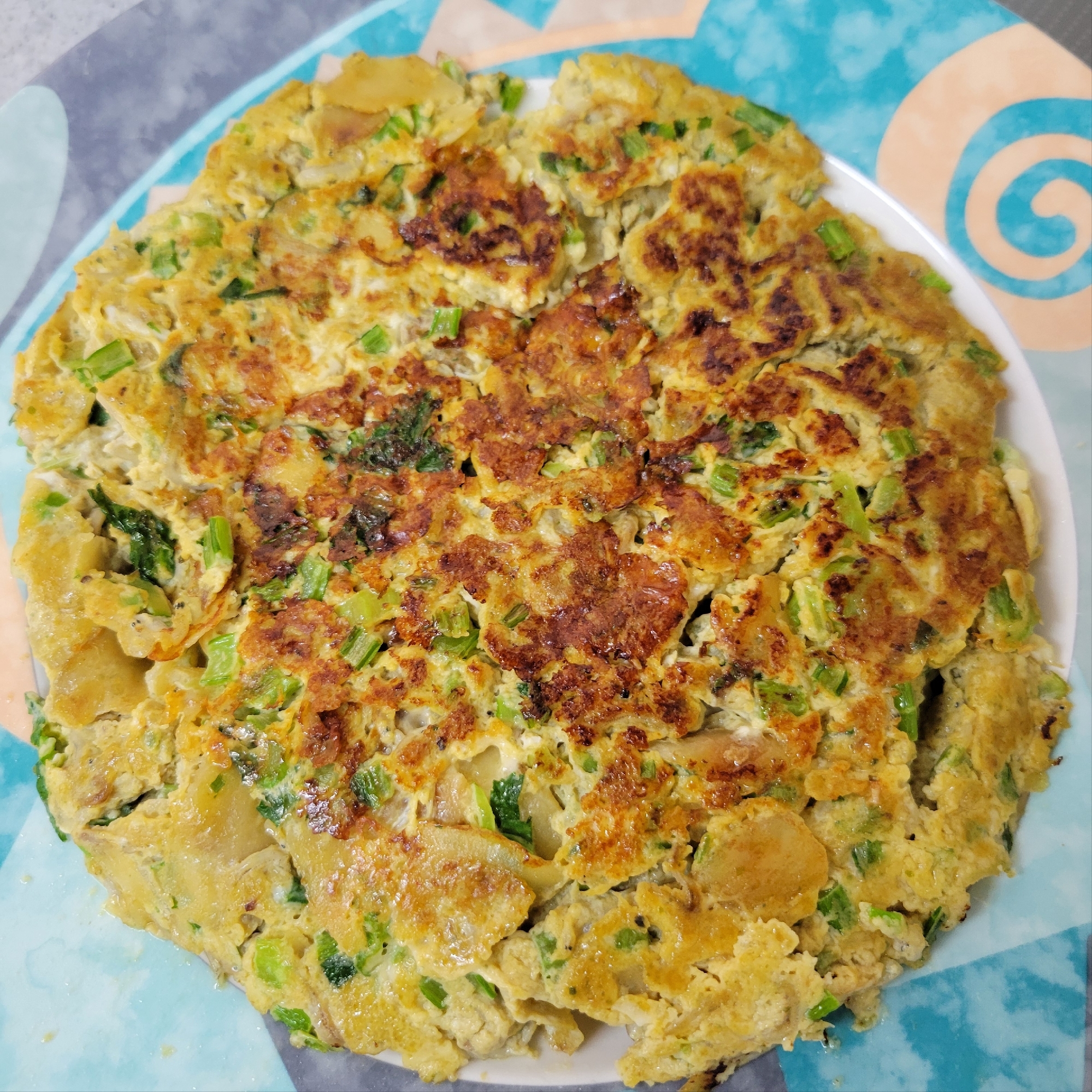 節約！ポテトチップス卵焼き♪