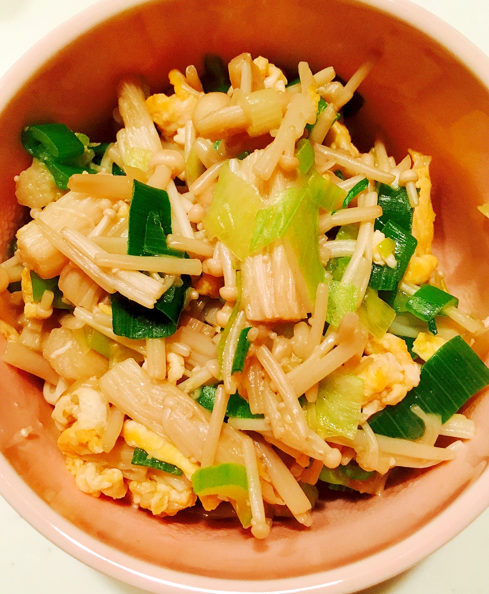 長ねぎとえのきと卵炒め レシピ 作り方 By みゅうしろ 楽天レシピ