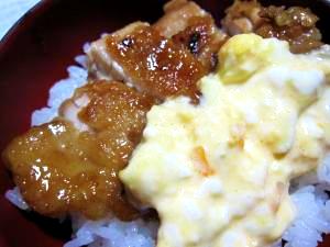 ♪照り☆チキ丼☆タルタルソース添え♪