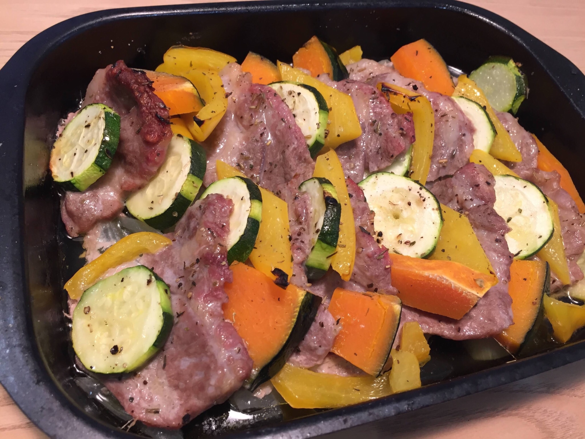 魚焼きグリルで 豚ロースと夏野菜の簡単グリル レシピ 作り方 By ひろぱんだ 楽天レシピ 魚焼きグリルで 豚ロースと夏野菜の簡単グリル レシピ 作り方 By ひろぱんだ 楽天レシピ