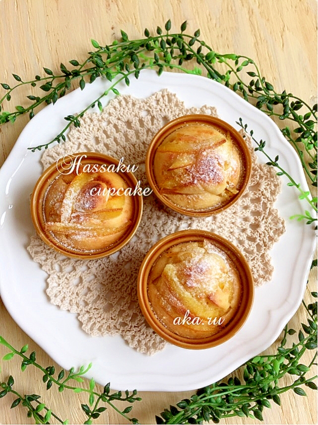 トースターで簡単♪はっさくジャムのカップケーキ