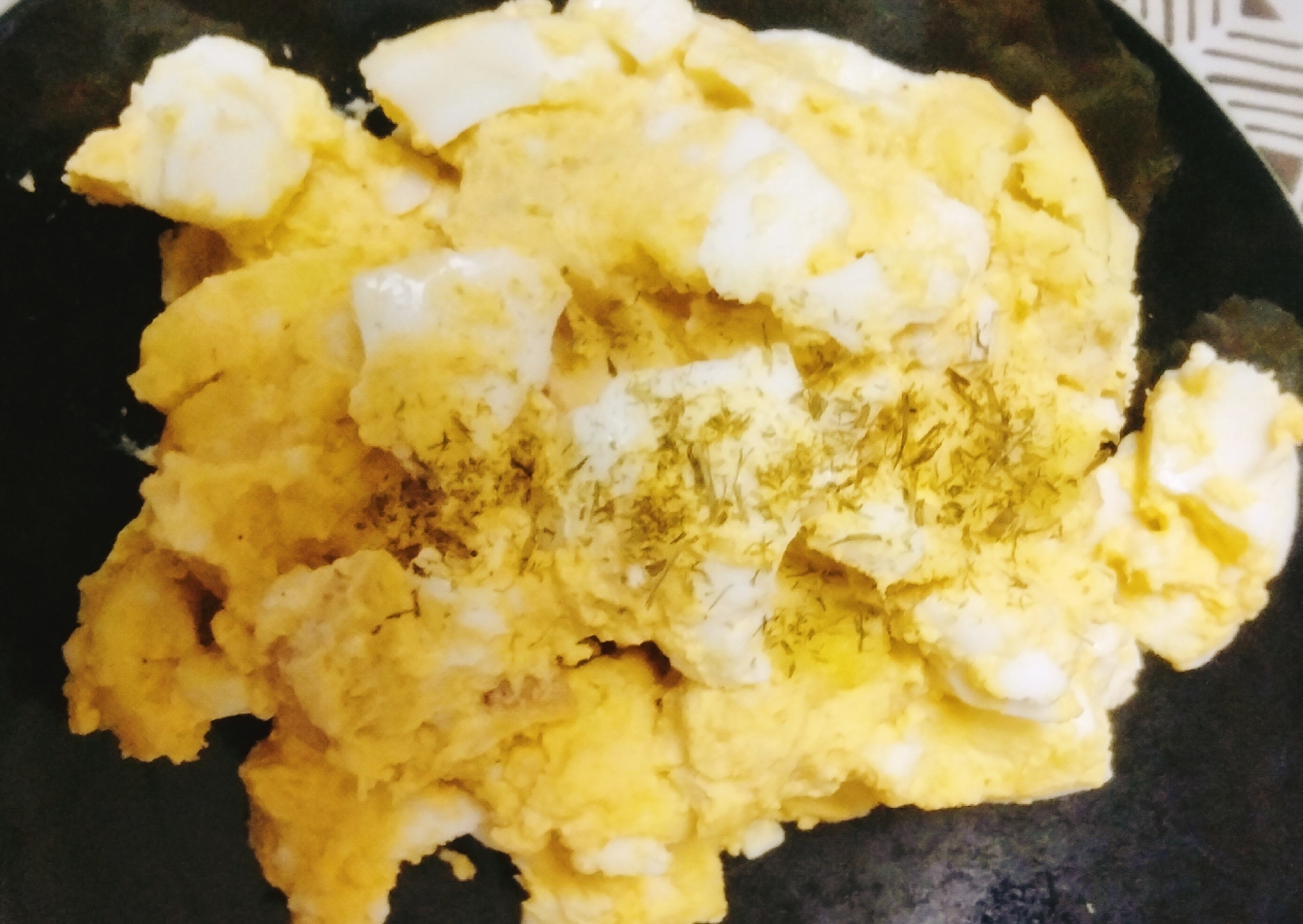 納豆のタレと明太子マヨで！和風スイートポテトサラダ