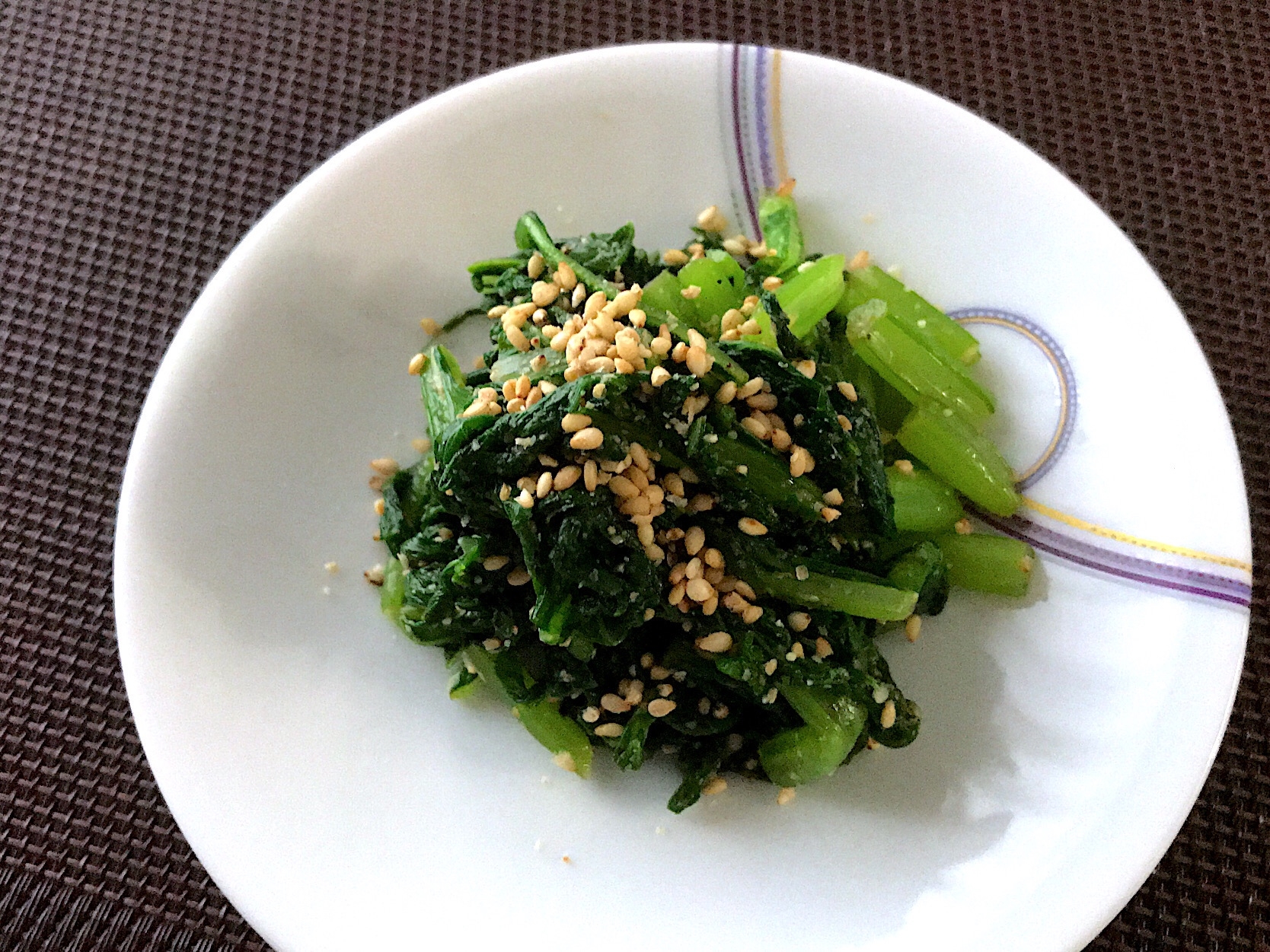 小かぶらの葉のごま和え☆節約常備菜に