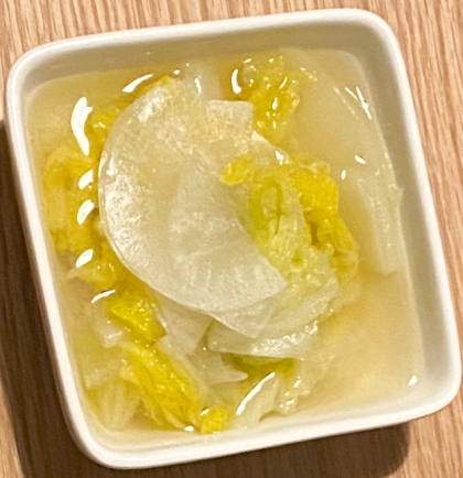 大根と白菜の甘味噌煮