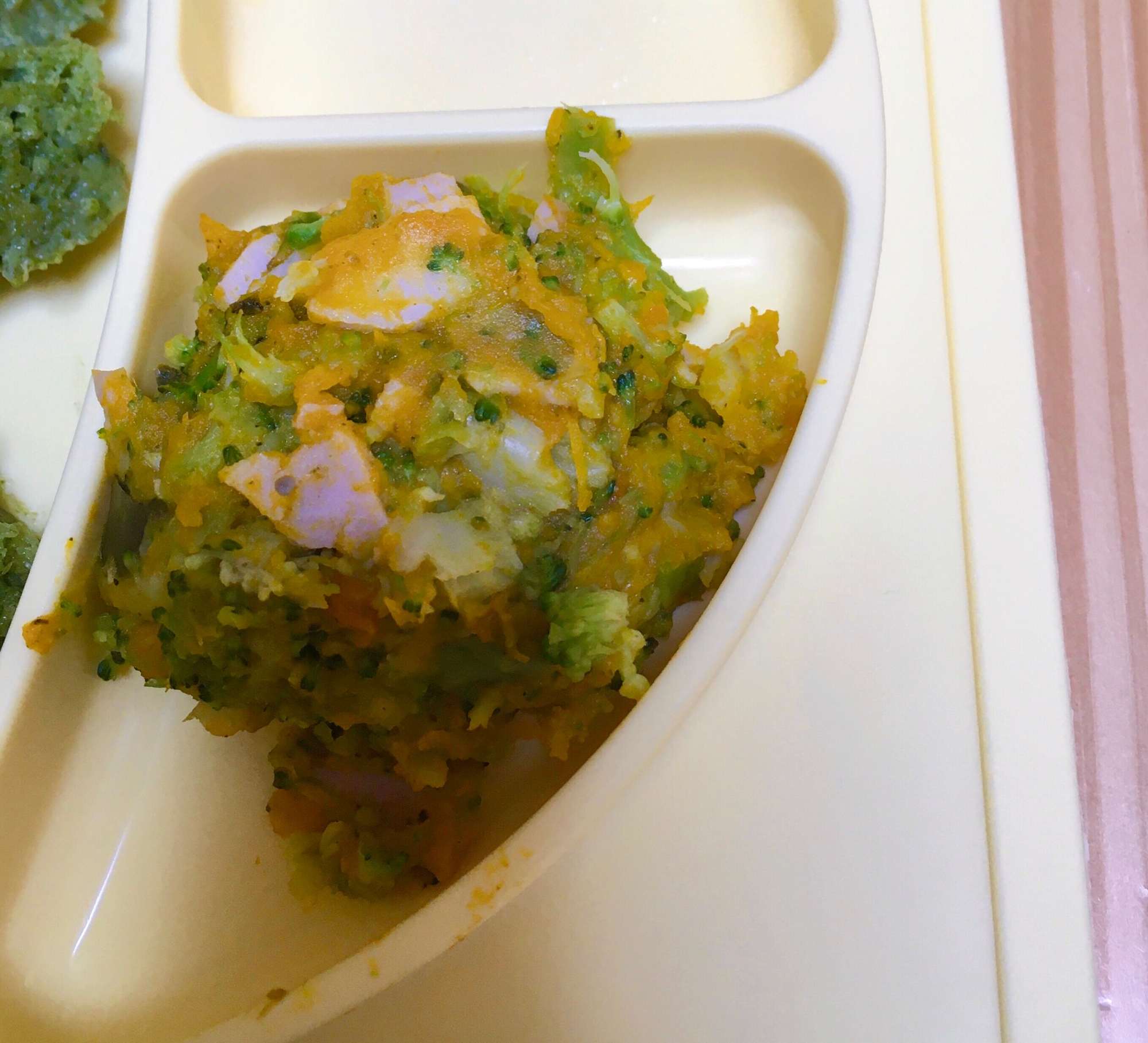 幼児食 かぼちゃとブロッコリーとハムのサラダ レシピ 作り方 By ぽむぽむ1985 楽天レシピ 幼児食 かぼちゃとブロッコリーとハムのサラダ レシピ 作り方 By ぽむぽむ1985 楽天レシピ