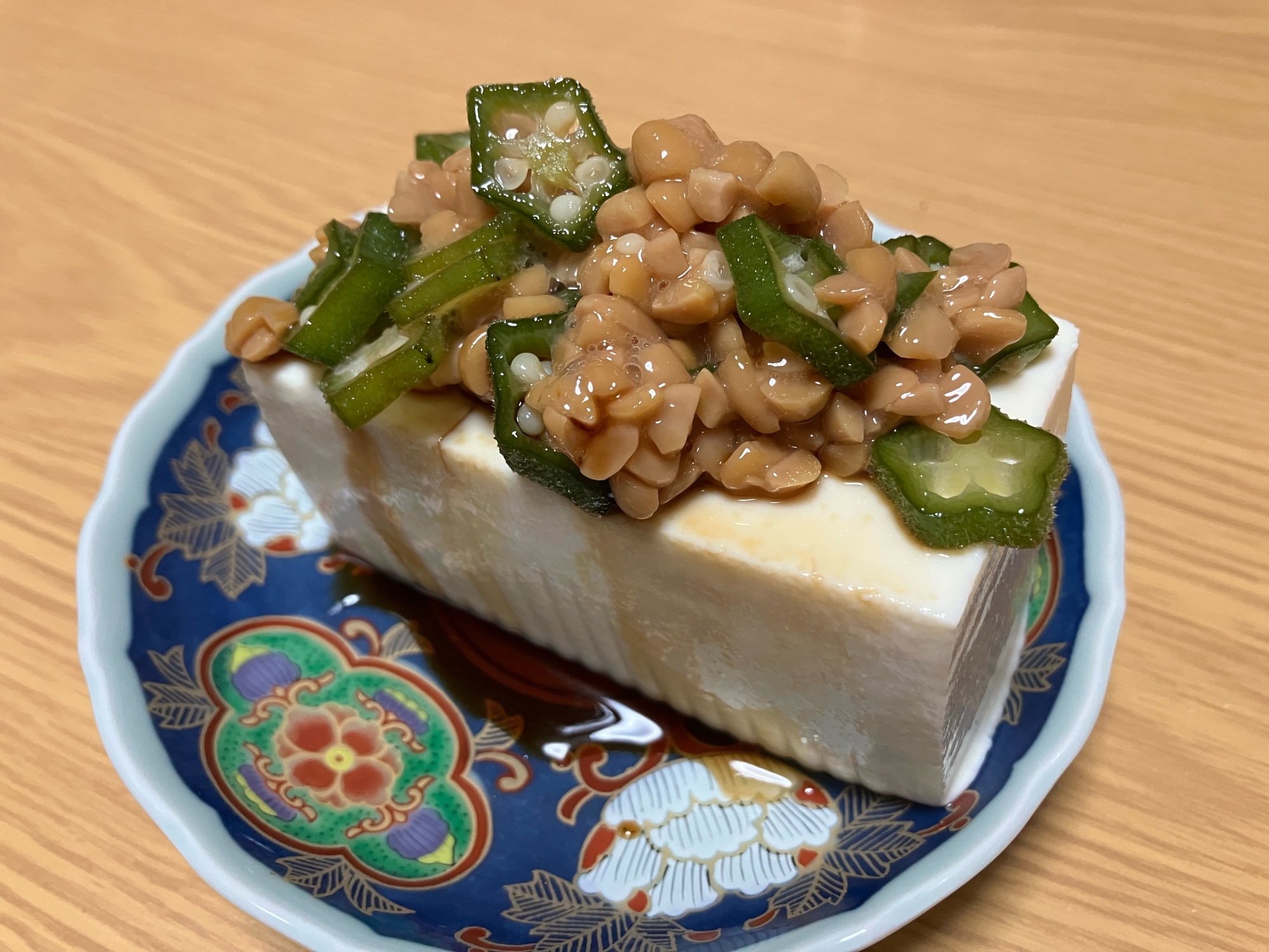 オクラと納豆の冷奴☆彡