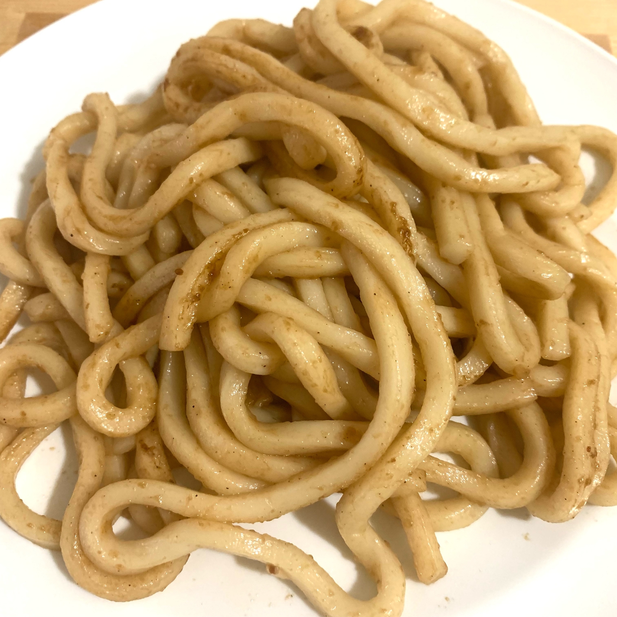 【簡単】具なし焼きうどん