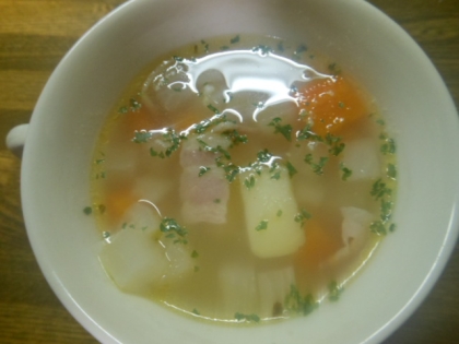 簡単！コロコロ根菜スープ