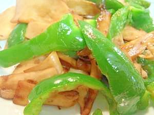 ササッと！ピーマンとエリンギのバター醤油炒め